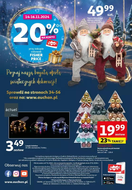 Auchan - gazetka promocyjna Katalog Zabawki Zaczarowane Święta Hipermarket Auchan  do środy 27.11 - strona 56