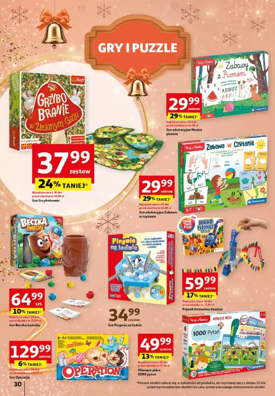 Auchan - gazetka promocyjna Katalog Zabawki Zaczarowane Święta Hipermarket Auchan  do środy 27.11 - strona 30