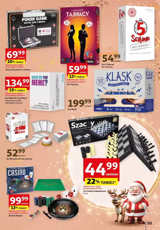 Auchan - gazetka promocyjna Katalog Zabawki Zaczarowane Święta Hipermarket Auchan  do środy 27.11 - strona 33