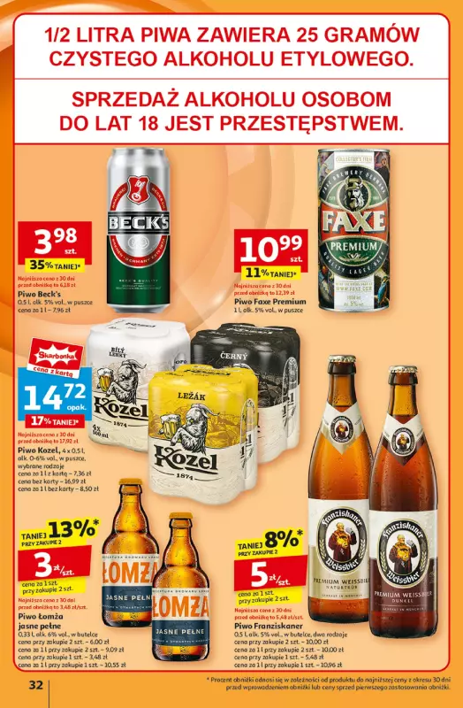 Auchan - gazetka promocyjna Gazetka Pewność Niskich Cen Hipermarket Auchan  do środy 13.11 - strona 34