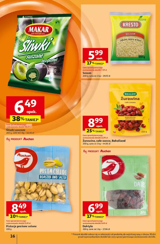 Auchan - gazetka promocyjna Gazetka Pewność Niskich Cen Hipermarket Auchan  do środy 13.11 - strona 18