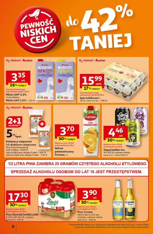 Auchan - gazetka promocyjna Gazetka Pewność Niskich Cen Hipermarket Auchan  do środy 13.11 - strona 10