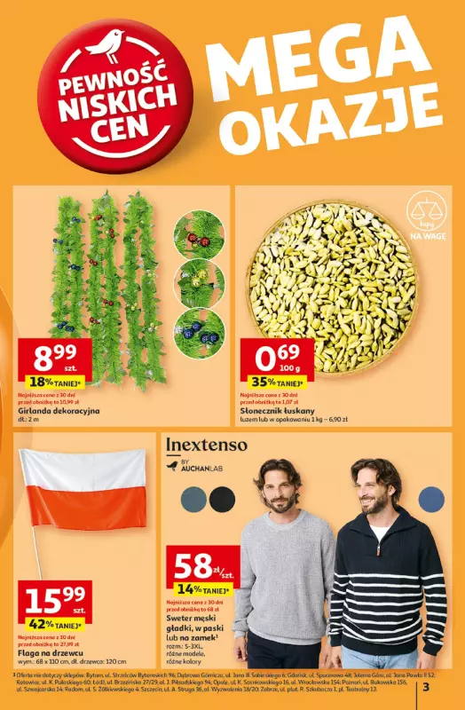 Auchan - gazetka promocyjna Gazetka Pewność Niskich Cen Hipermarket Auchan  do środy 13.11 - strona 3