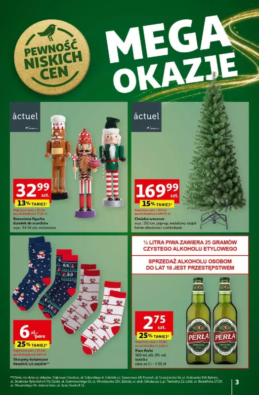 Auchan - gazetka promocyjna Gazetka Pewność Niskich Cen Hipermarket Auchan  do środy 20.11 - strona 3