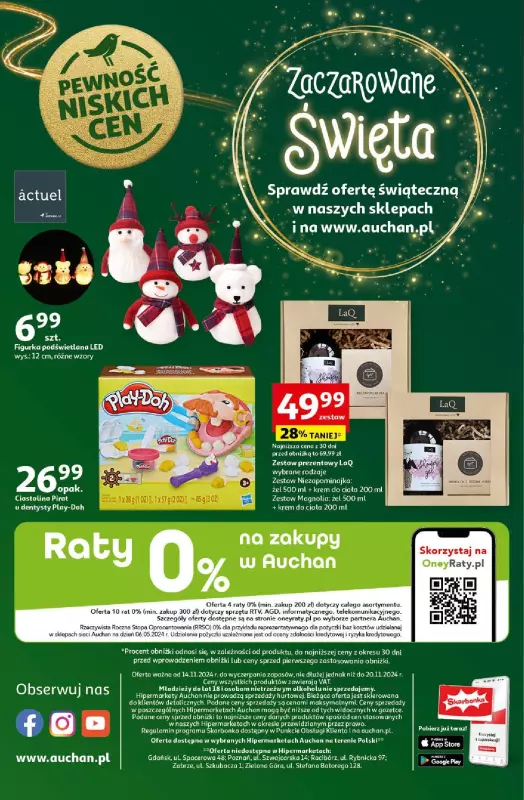 Auchan - gazetka promocyjna Gazetka Pewność Niskich Cen Hipermarket Auchan  do środy 20.11 - strona 62