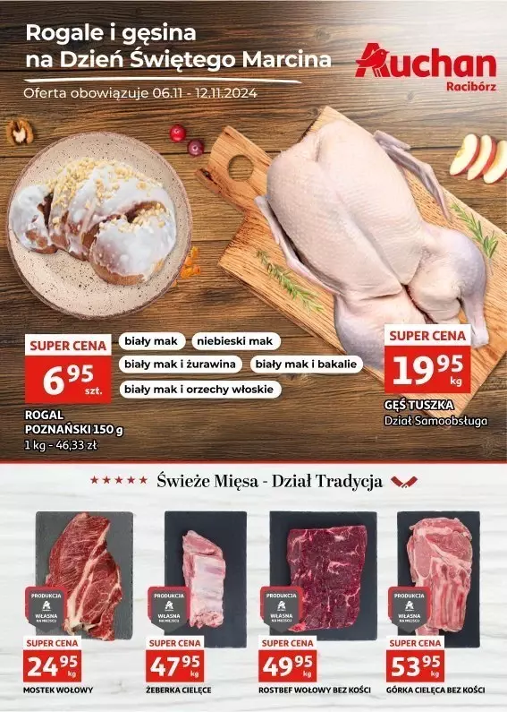 Auchan - gazetka promocyjna Gazetka Racibórz od środy 06.11 do wtorku 12.11