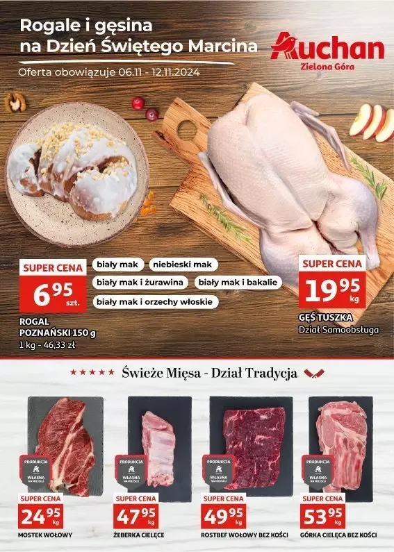 Auchan - gazetka promocyjna Gazetka Zielona Góra od środy 06.11 do wtorku 12.11