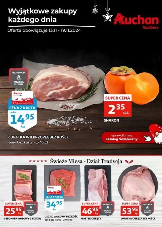 Auchan - gazetka promocyjna Gazetka Racibórz od środy 13.11 do wtorku 19.11