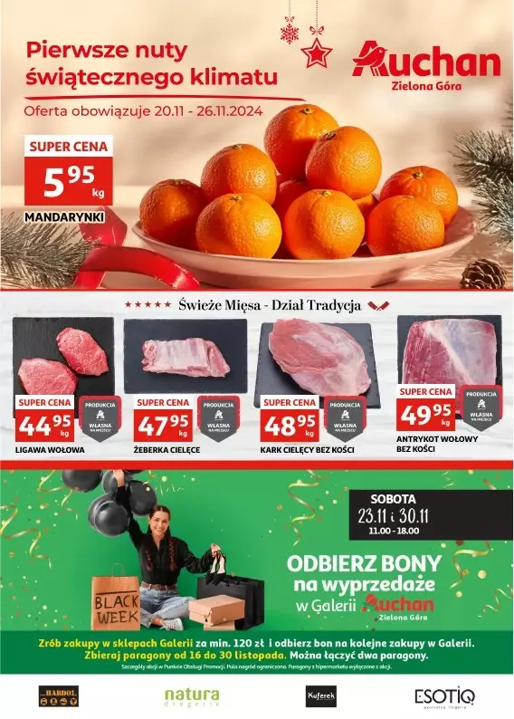 Auchan - gazetka promocyjna Gazetka Zielona Góra od środy 20.11 do wtorku 26.11