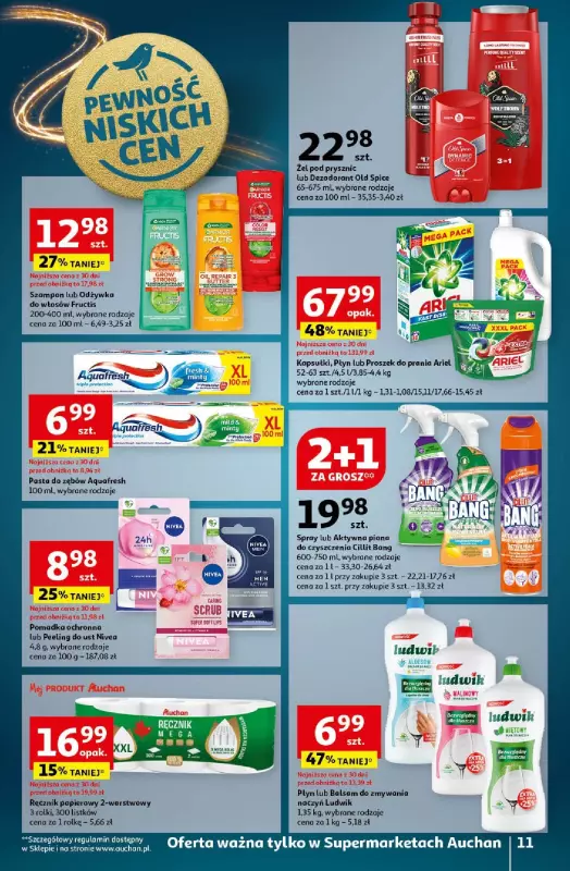 Auchan - gazetka promocyjna Pewność Niskich Cen Supermarket  do środy 27.11 - strona 13