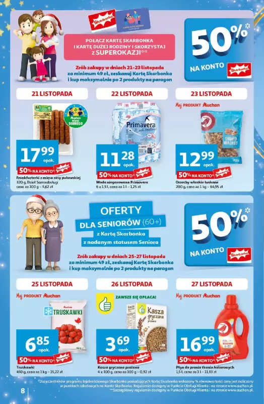 Auchan - gazetka promocyjna Pewność Niskich Cen Hipermarket  do środy 27.11 - strona 8