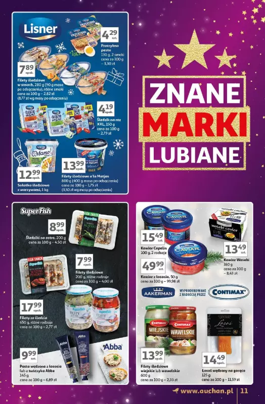 Auchan - gazetka promocyjna Znane Marki Lubiane Hipermarket  do środy 04.12 - strona 11