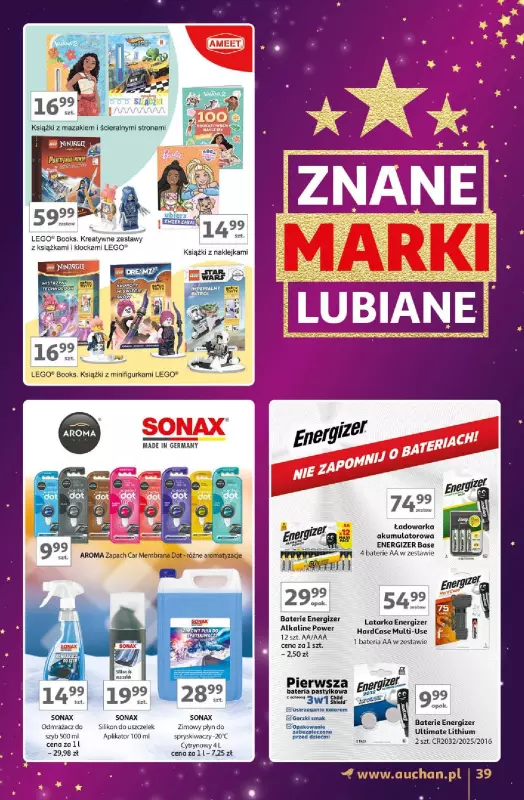 Auchan - gazetka promocyjna Znane Marki Lubiane Hipermarket  do środy 04.12 - strona 39