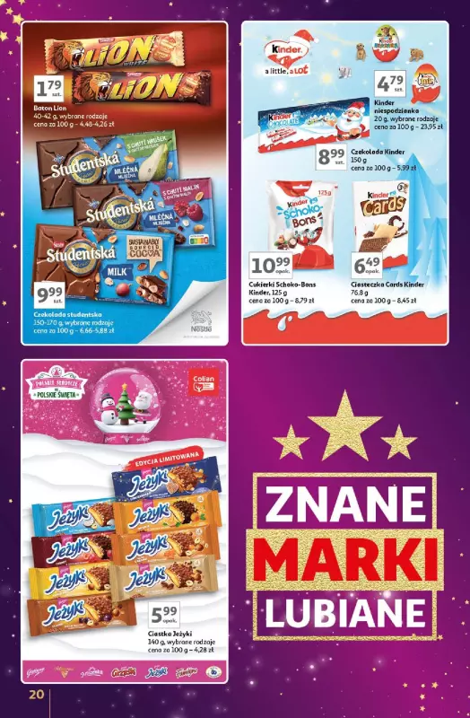 Auchan - gazetka promocyjna Znane Marki Lubiane Hipermarket od czwartku 28.11 do środy 04.12 - strona 20