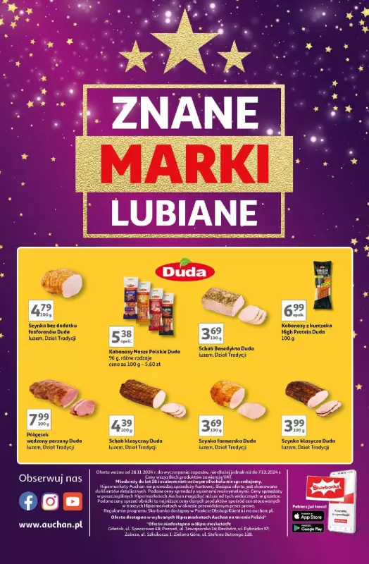 Auchan - gazetka promocyjna Znane Marki Lubiane Hipermarket  do środy 04.12 - strona 44