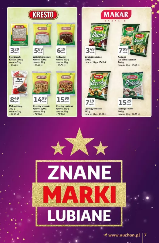 Auchan - gazetka promocyjna Znane Marki Lubiane Hipermarket  do środy 04.12 - strona 7