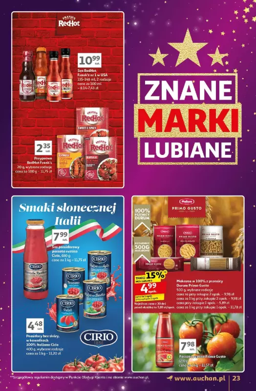 Auchan - gazetka promocyjna Znane Marki Lubiane Hipermarket  do środy 04.12 - strona 23