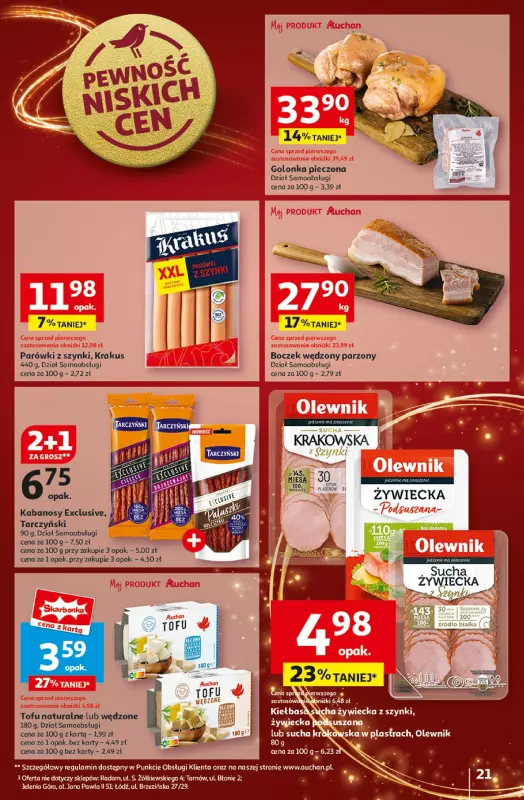 Auchan - gazetka promocyjna Gazetka Pewność Niskich Cen Hipermarket Auchan  do środy 04.12 - strona 23