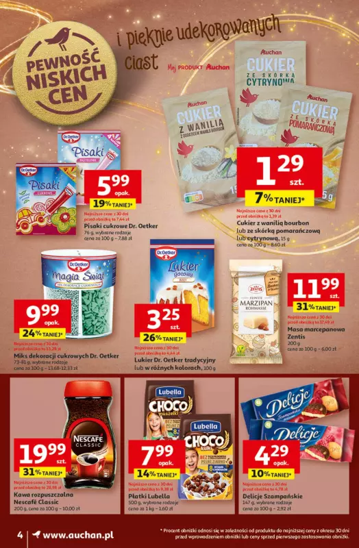 Auchan - gazetka promocyjna Gazetka Pewność Niskich Cen Moje Auchan  do środy 04.12 - strona 4