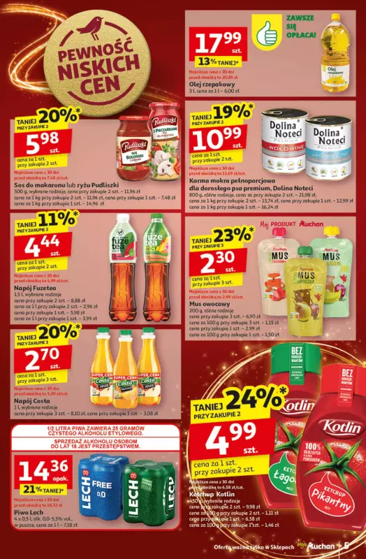 Auchan - gazetka promocyjna Gazetka Pewność Niskich Cen Moje Auchan  do środy 04.12 - strona 5