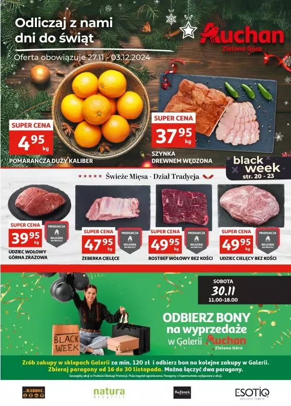 Auchan - gazetka promocyjna Gazetka Zielona Góra od środy 27.11 do wtorku 03.12