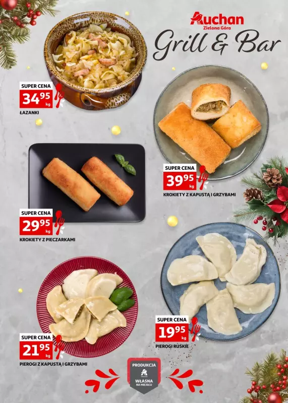 Auchan - gazetka promocyjna GRILL & BAR Zielona Góra od środy 27.11 do wtorku 31.12 - strona 2