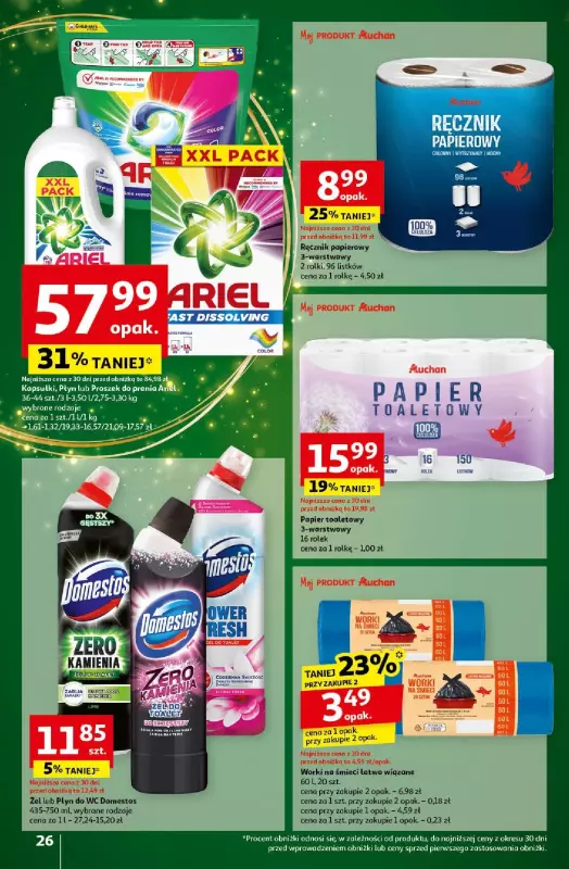 Auchan - gazetka promocyjna Gazetka Pewność Niskich Cen Hipermarket Auchan od czwartku 05.12 do środy 11.12 - strona 28