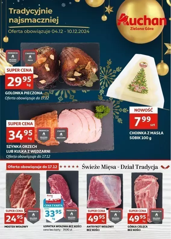 Auchan - gazetka promocyjna Gazetka Zielona Góra od środy 04.12 do wtorku 10.12