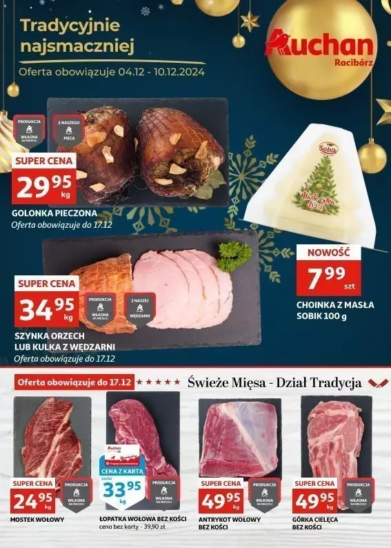 Auchan - gazetka promocyjna Gazetka Racibórz od środy 04.12 do wtorku 10.12