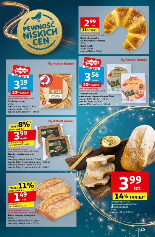 Auchan - gazetka promocyjna Gazetka Pewność Niskich Cen Hipermarket Auchan  do środy 18.12 - strona 17