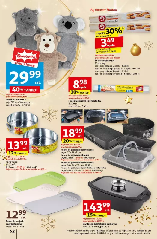 Auchan - gazetka promocyjna Gazetka Pewność Niskich Cen Hipermarket Auchan  do środy 18.12 - strona 60