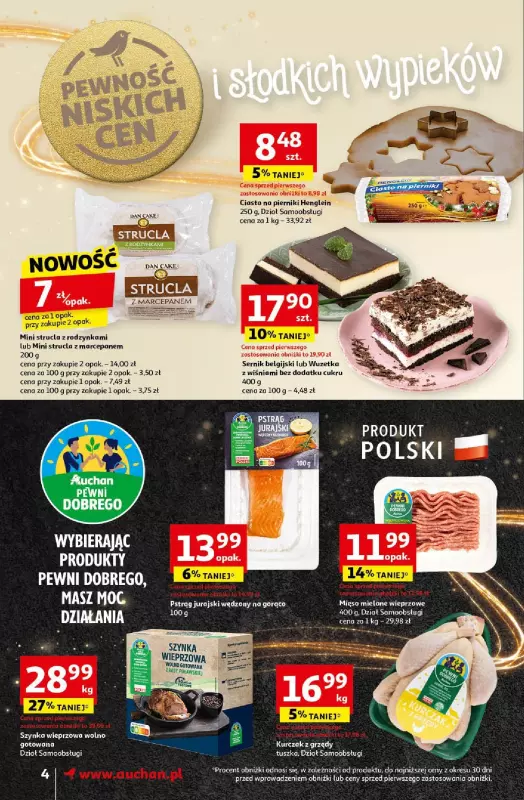 Auchan - gazetka promocyjna Gazetka Pewność Niskich Cen Supermarket Auchan  do środy 18.12 - strona 6