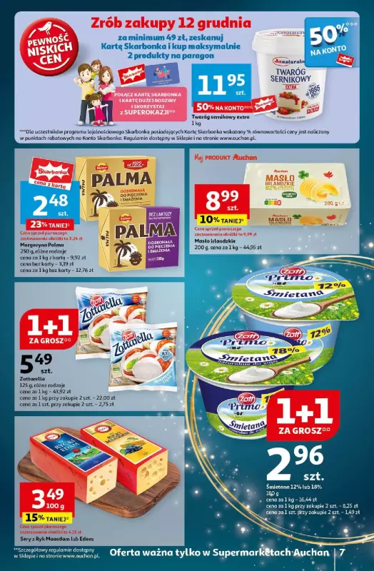 Auchan - gazetka promocyjna Gazetka Pewność Niskich Cen Supermarket Auchan  do środy 18.12 - strona 9