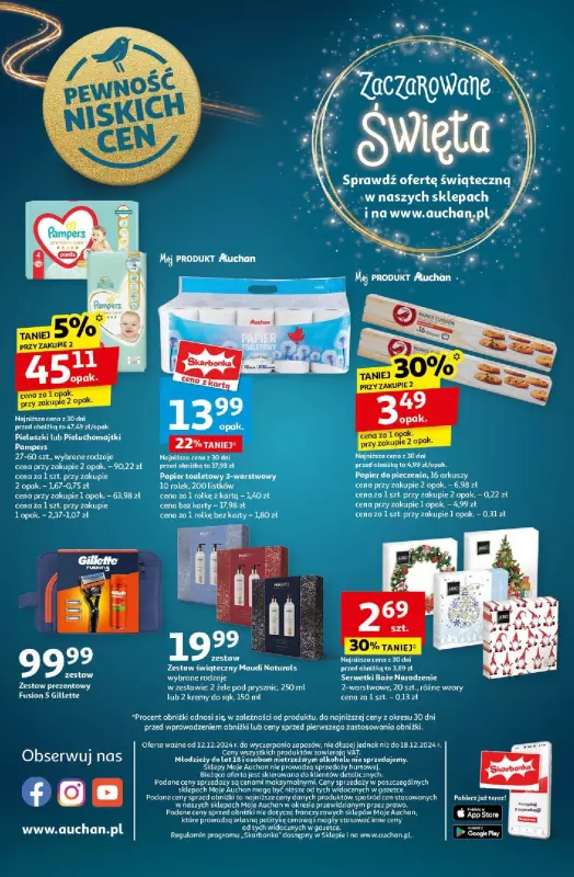 Auchan - gazetka promocyjna Gazetka Pewność Niskich Cen Moje Auchan  do środy 18.12 - strona 10