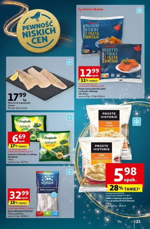 Auchan - gazetka promocyjna Gazetka Pewność Niskich Cen Hipermarket Auchan  do środy 18.12 - strona 23