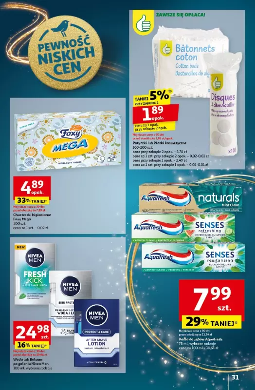 Auchan - gazetka promocyjna Gazetka Pewność Niskich Cen Hipermarket Auchan  do środy 18.12 - strona 33