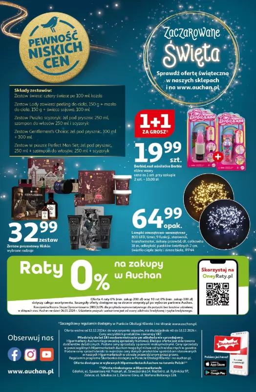 Auchan - gazetka promocyjna Gazetka Pewność Niskich Cen Hipermarket Auchan  do środy 18.12 - strona 64