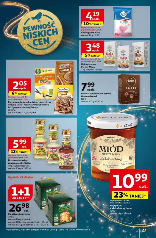 Auchan - gazetka promocyjna Gazetka Pewność Niskich Cen Hipermarket Auchan  do środy 18.12 - strona 29