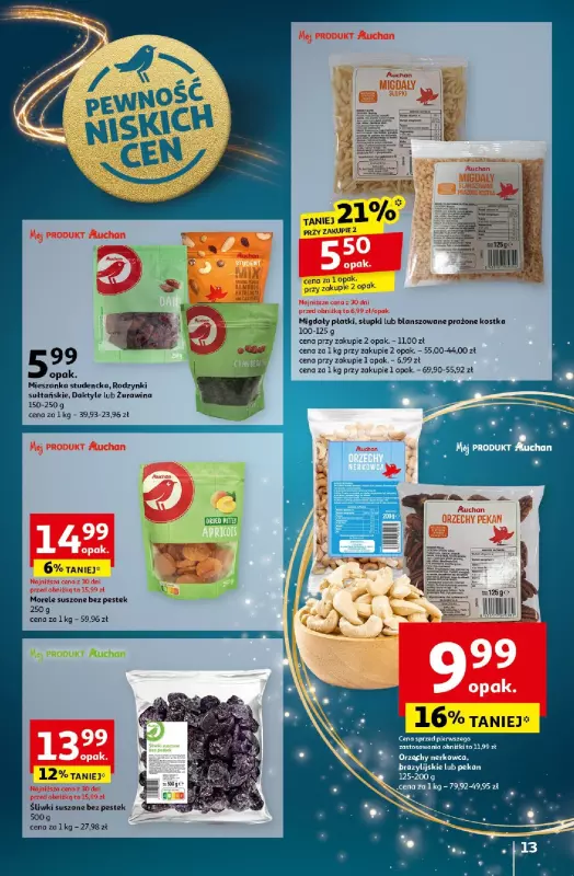 Auchan - gazetka promocyjna Gazetka Pewność Niskich Cen Hipermarket Auchan  do środy 18.12 - strona 15