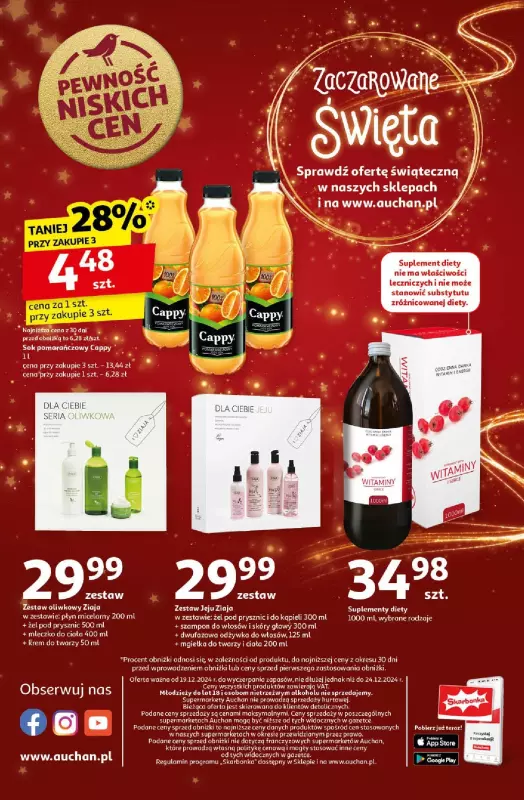 Auchan - gazetka promocyjna Gazetka Pewność Niskich Cen Supermarket Auchan od czwartku 19.12 do wtorku 24.12 - strona 12