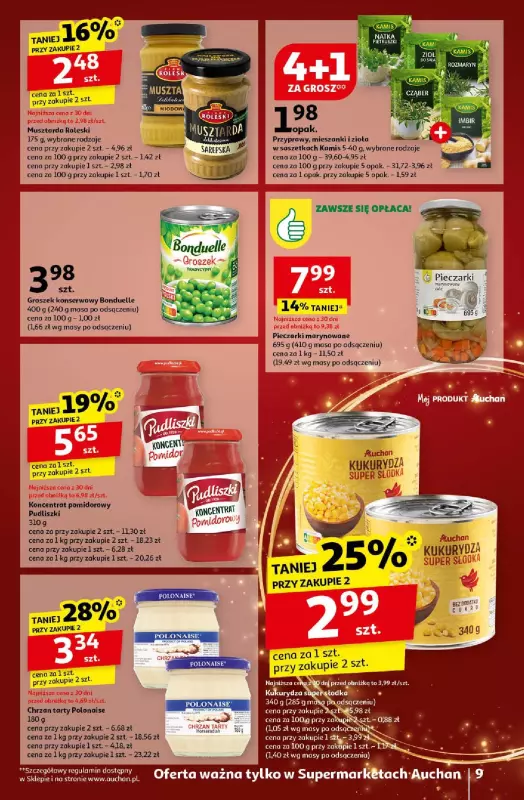 Auchan - gazetka promocyjna Gazetka Pewność Niskich Cen Supermarket Auchan  do wtorku 24.12 - strona 9