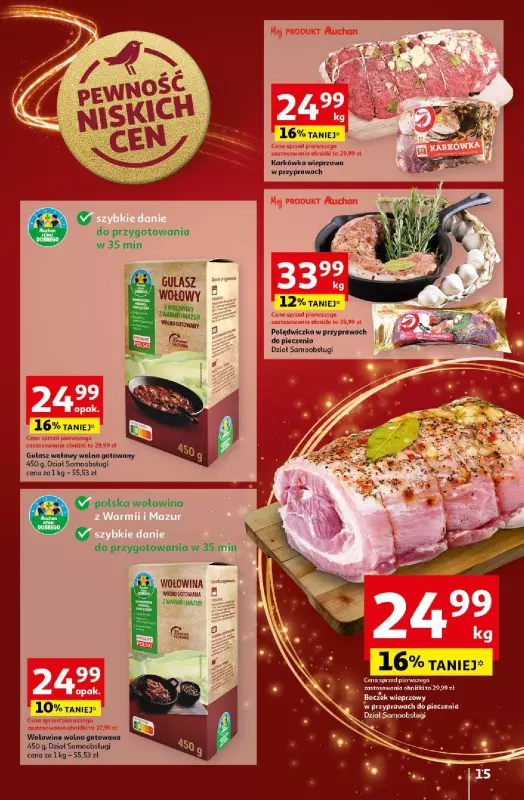 Auchan - gazetka promocyjna Gazetka Pewność Niskich Cen Hipermarket Auchan  do wtorku 24.12 - strona 17