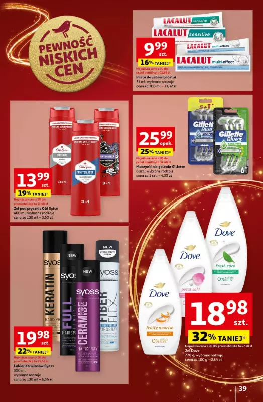 Auchan - gazetka promocyjna Gazetka Pewność Niskich Cen Hipermarket Auchan  do wtorku 24.12 - strona 41