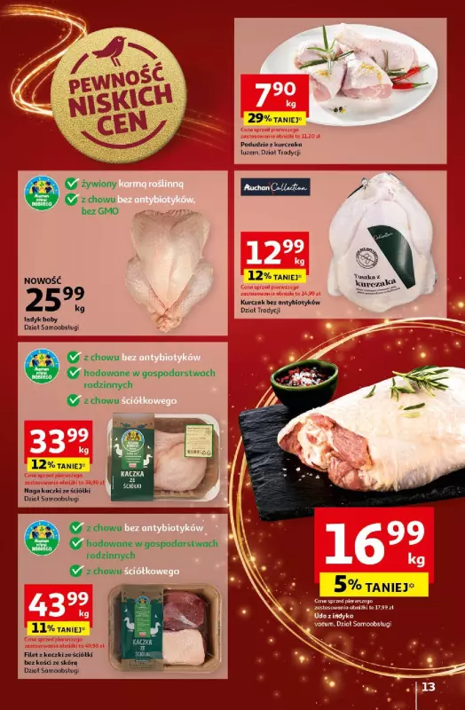 Auchan - gazetka promocyjna Gazetka Pewność Niskich Cen Hipermarket Auchan od czwartku 19.12 do wtorku 24.12 - strona 15