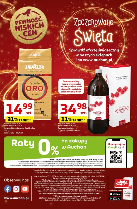 Auchan - gazetka promocyjna Gazetka Pewność Niskich Cen Hipermarket Auchan  do wtorku 24.12 - strona 64