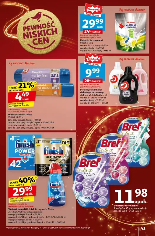 Auchan - gazetka promocyjna Gazetka Pewność Niskich Cen Hipermarket Auchan  do wtorku 24.12 - strona 43