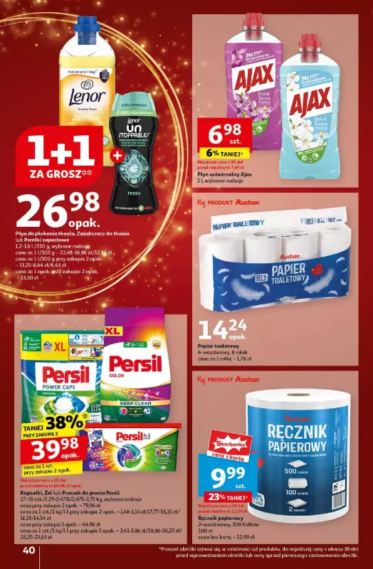 Auchan - gazetka promocyjna Gazetka Pewność Niskich Cen Hipermarket Auchan od czwartku 19.12 do wtorku 24.12 - strona 42