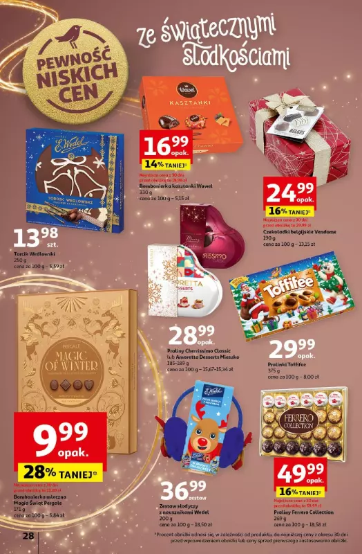 Auchan - gazetka promocyjna Gazetka Pewność Niskich Cen Hipermarket Auchan od czwartku 19.12 do wtorku 24.12 - strona 30