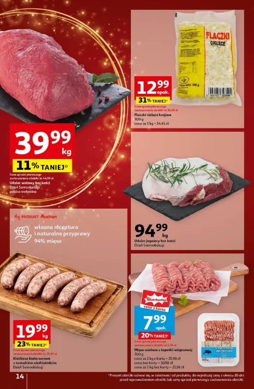 Auchan - gazetka promocyjna Gazetka Pewność Niskich Cen Hipermarket Auchan od czwartku 19.12 do wtorku 24.12 - strona 16