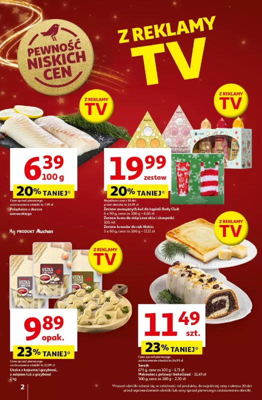 Auchan - gazetka promocyjna Gazetka Pewność Niskich Cen Hipermarket Auchan  do wtorku 24.12 - strona 2